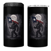 Bigfoot Texas 4 in 1 Can Cooler Tumbler Forest Sasquatch Loves Rock On Hand Texas Flag - Wonder Print Shop