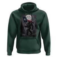 Bigfoot Texas Hoodie Forest Sasquatch Loves Rock On Hand Texas Flag - Wonder Print Shop