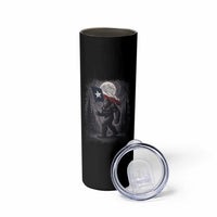 Bigfoot Texas Skinny Tumbler Forest Sasquatch Loves Rock On Hand Texas Flag - Wonder Print Shop