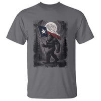 Bigfoot Texas T Shirt Forest Sasquatch Loves Rock On Hand Texas Flag - Wonder Print Shop