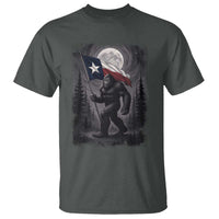 Bigfoot Texas T Shirt Forest Sasquatch Loves Rock On Hand Texas Flag - Wonder Print Shop