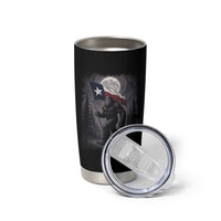 Bigfoot Texas Tumbler Cup Forest Sasquatch Loves Rock On Hand Texas Flag - Wonder Print Shop