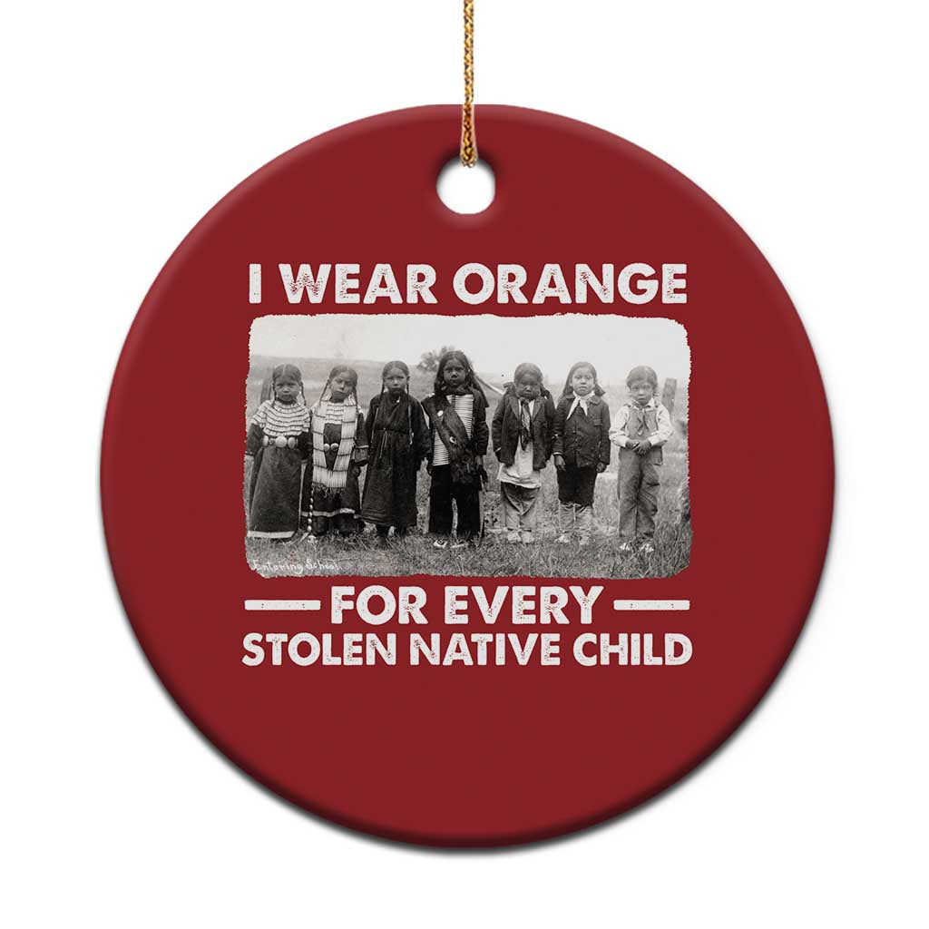 I Wear Orange For Every American Native Child Christmas Ornament - Wonder Print Shop