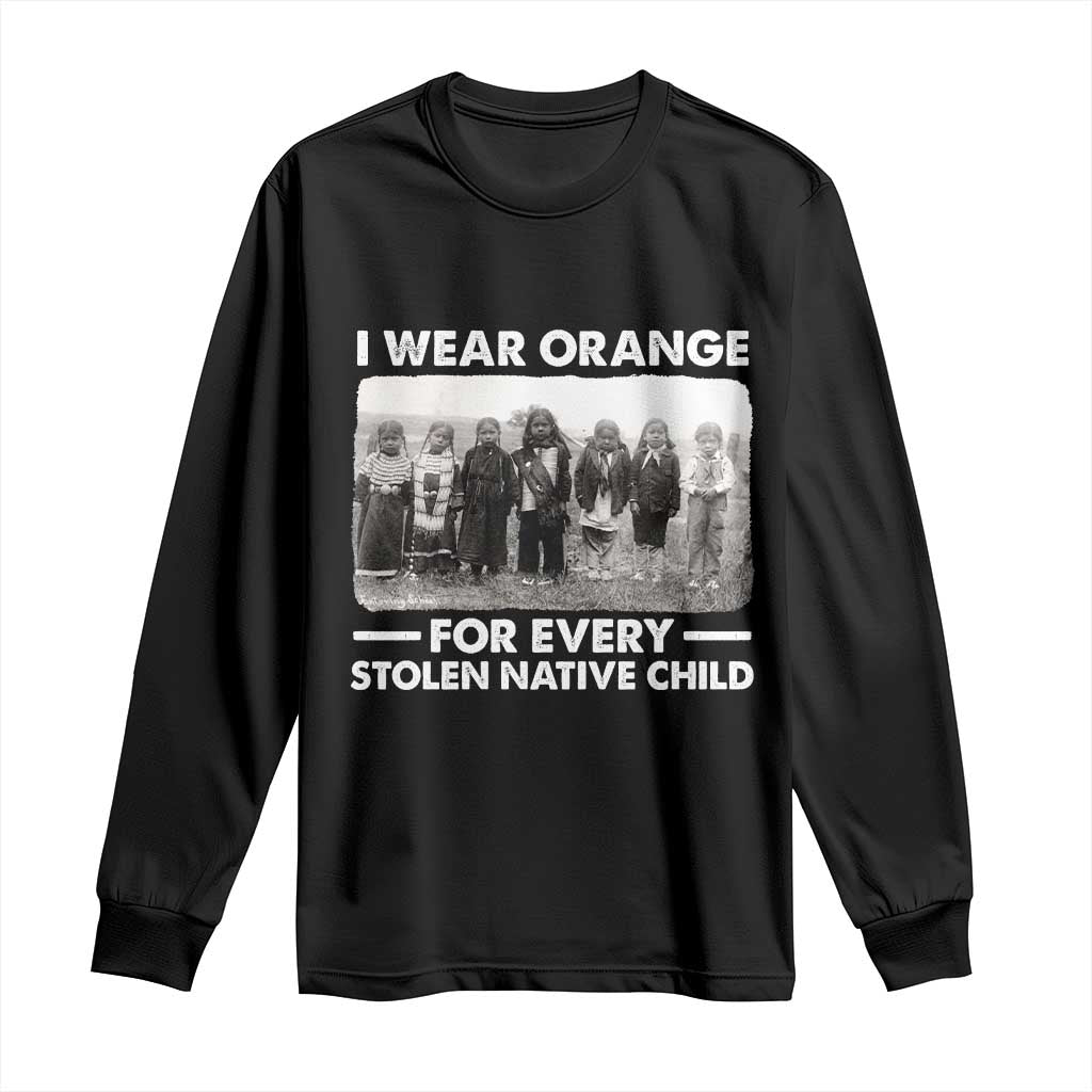 I Wear Orange For Every American Native Child Long Sleeve Shirt - Wonder Print Shop