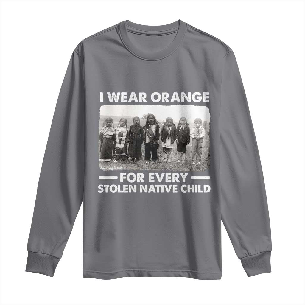 I Wear Orange For Every American Native Child Long Sleeve Shirt - Wonder Print Shop