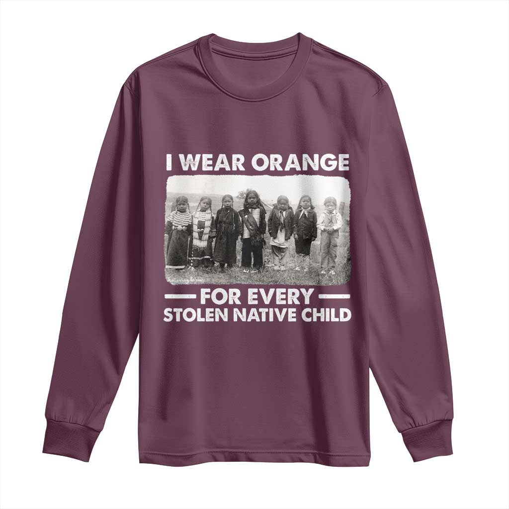 I Wear Orange For Every American Native Child Long Sleeve Shirt - Wonder Print Shop