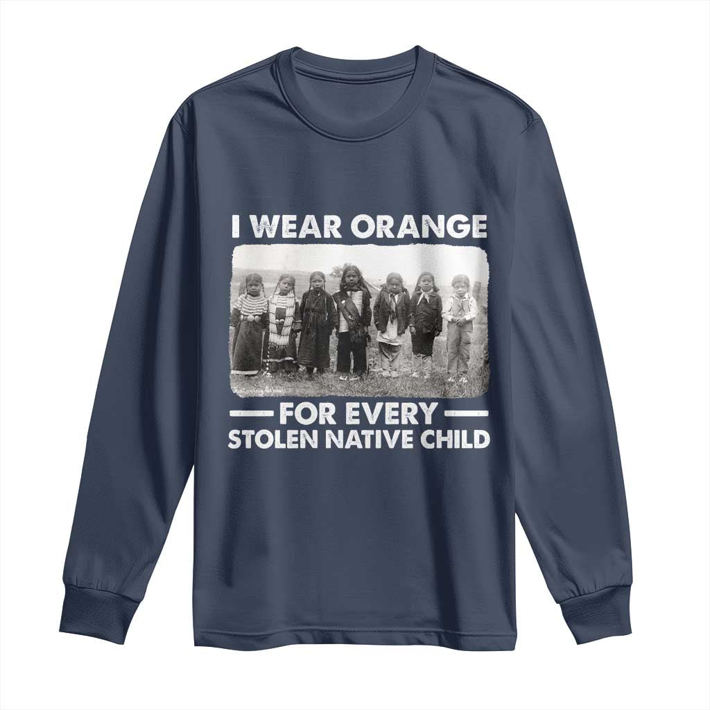 I Wear Orange For Every American Native Child Long Sleeve Shirt - Wonder Print Shop