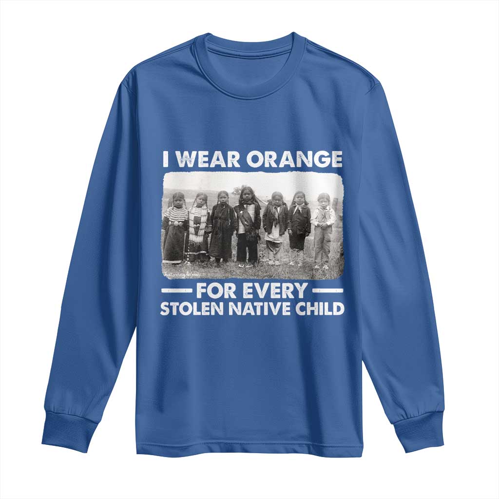 I Wear Orange For Every American Native Child Long Sleeve Shirt - Wonder Print Shop