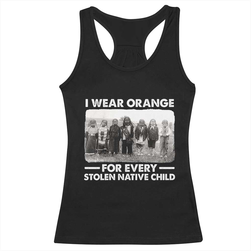 I Wear Orange For Every American Native Child Racerback Tank Top - Wonder Print Shop