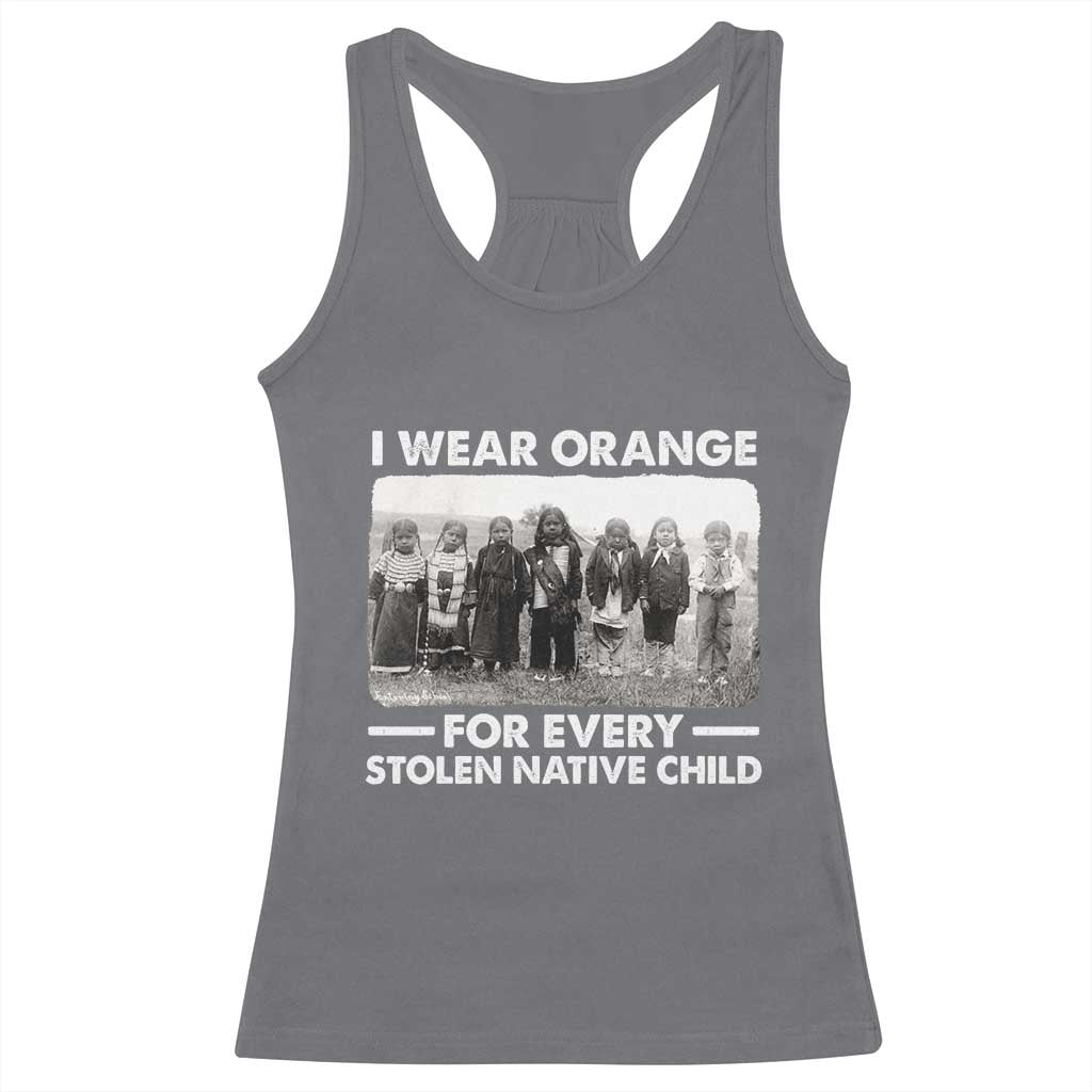 I Wear Orange For Every American Native Child Racerback Tank Top - Wonder Print Shop