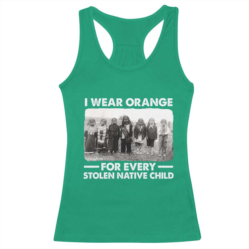I Wear Orange For Every American Native Child Racerback Tank Top - Wonder Print Shop