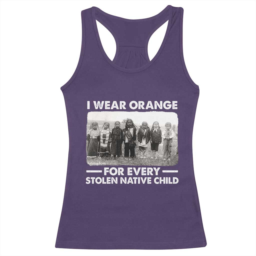 I Wear Orange For Every American Native Child Racerback Tank Top - Wonder Print Shop