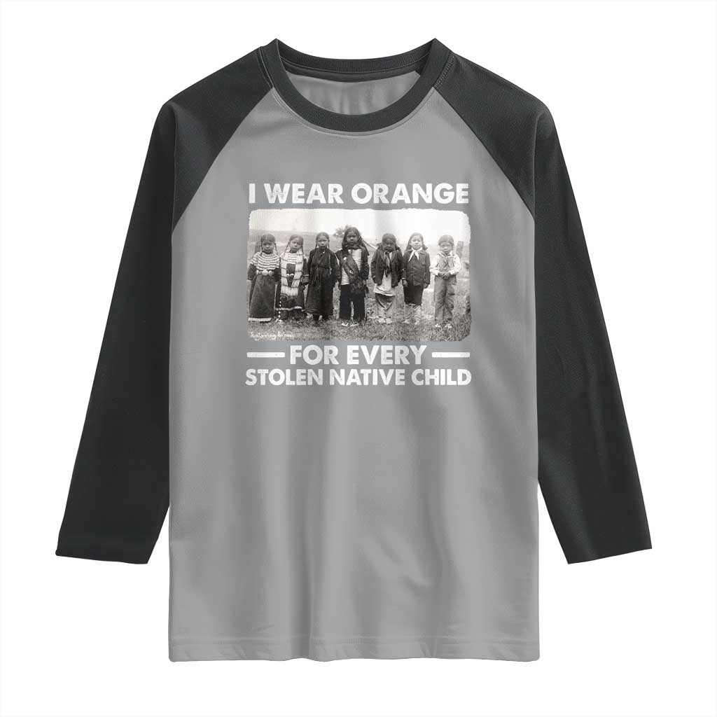 I Wear Orange For Every American Native Child Raglan Shirt - Wonder Print Shop