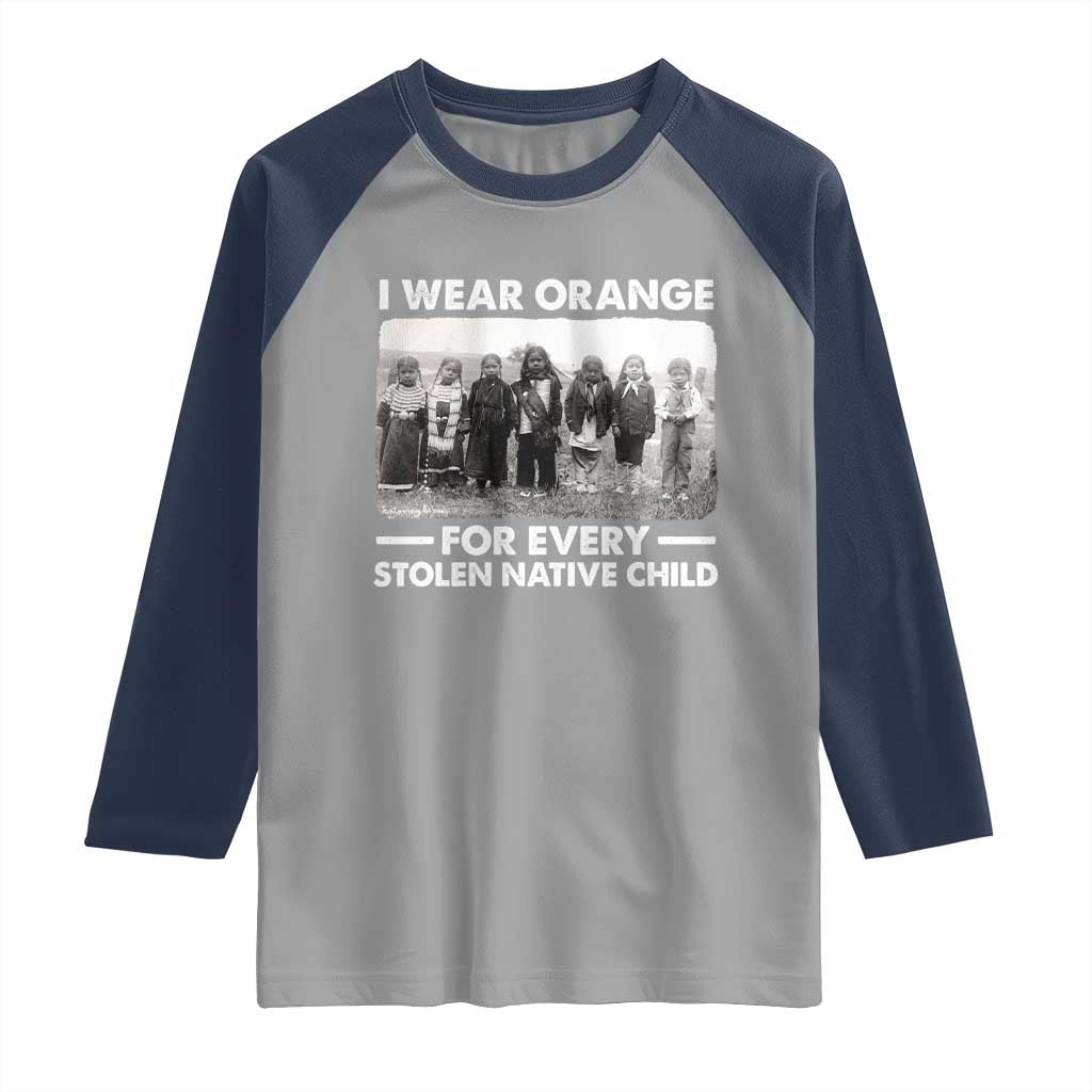 I Wear Orange For Every American Native Child Raglan Shirt - Wonder Print Shop