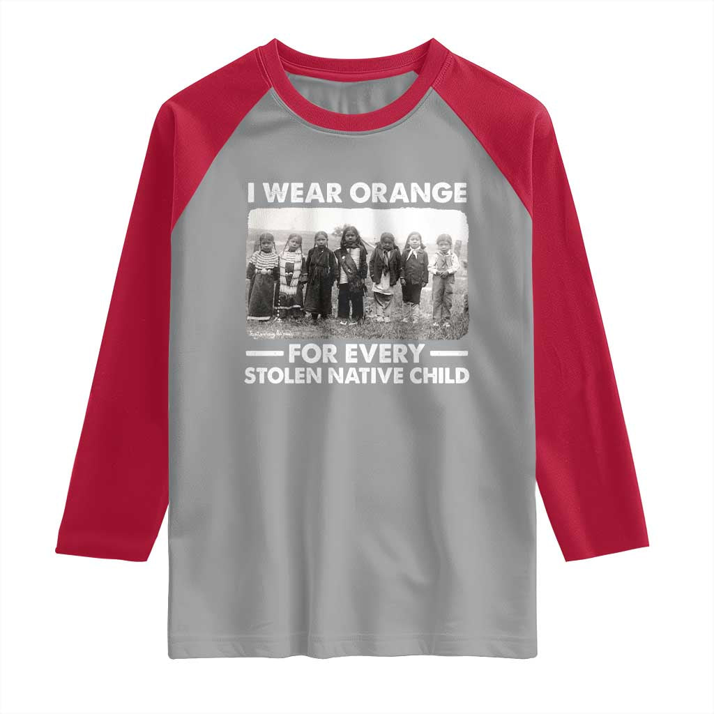 I Wear Orange For Every American Native Child Raglan Shirt - Wonder Print Shop