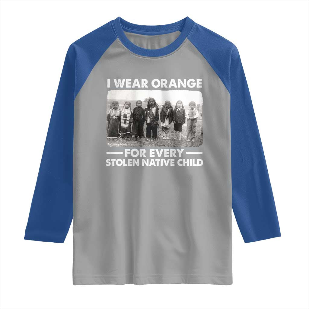 I Wear Orange For Every American Native Child Raglan Shirt - Wonder Print Shop