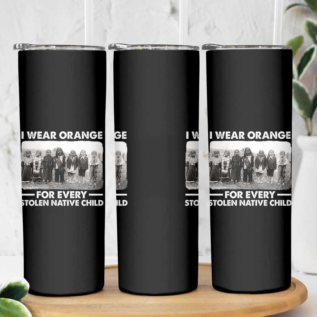 I Wear Orange For Every American Native Child Skinny Tumbler - Wonder Print Shop