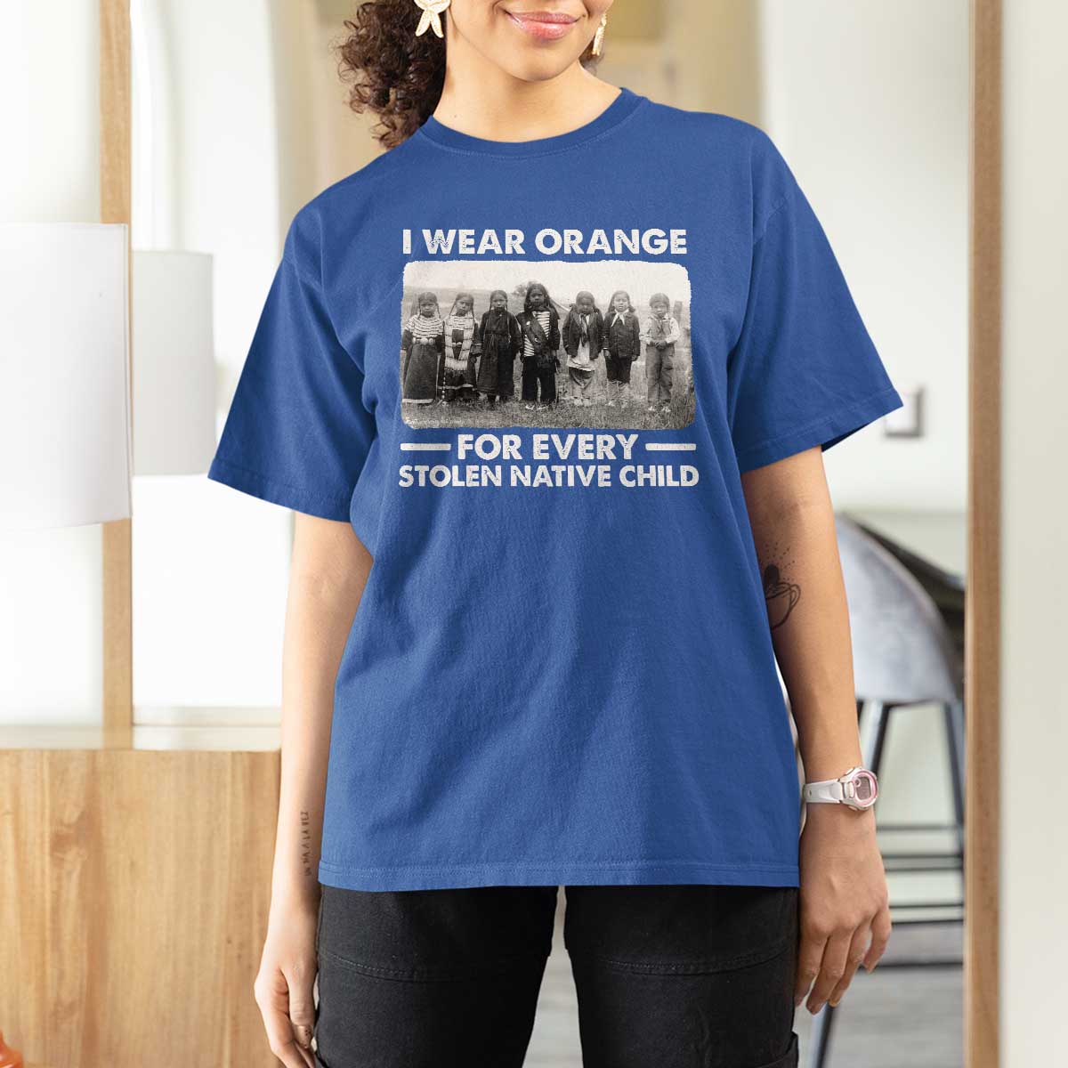 I Wear Orange For Every American Native Child T Shirt For Women - Wonder Print Shop