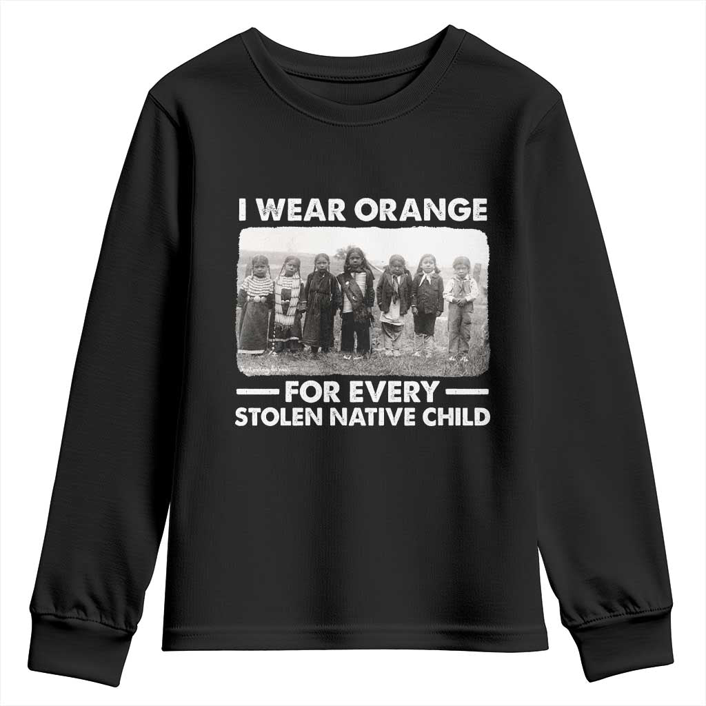 I Wear Orange For Every American Native Child Youth Sweatshirt - Wonder Print Shop