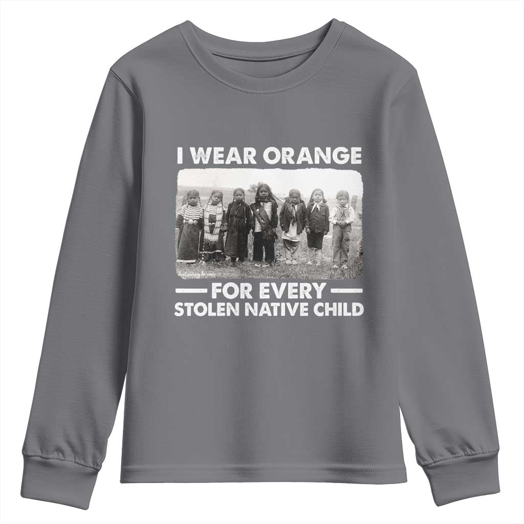 I Wear Orange For Every American Native Child Youth Sweatshirt - Wonder Print Shop