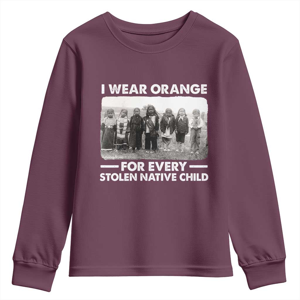 I Wear Orange For Every American Native Child Youth Sweatshirt - Wonder Print Shop