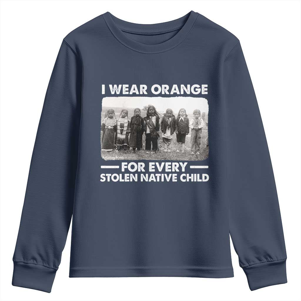 I Wear Orange For Every American Native Child Youth Sweatshirt - Wonder Print Shop
