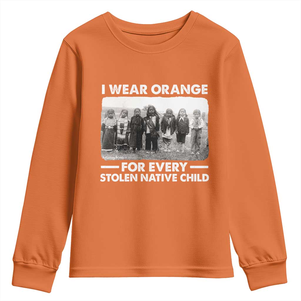 I Wear Orange For Every American Native Child Youth Sweatshirt - Wonder Print Shop