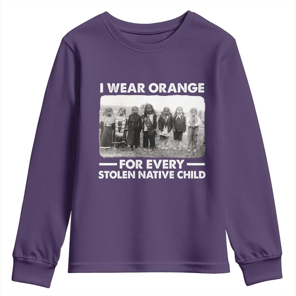 I Wear Orange For Every American Native Child Youth Sweatshirt - Wonder Print Shop