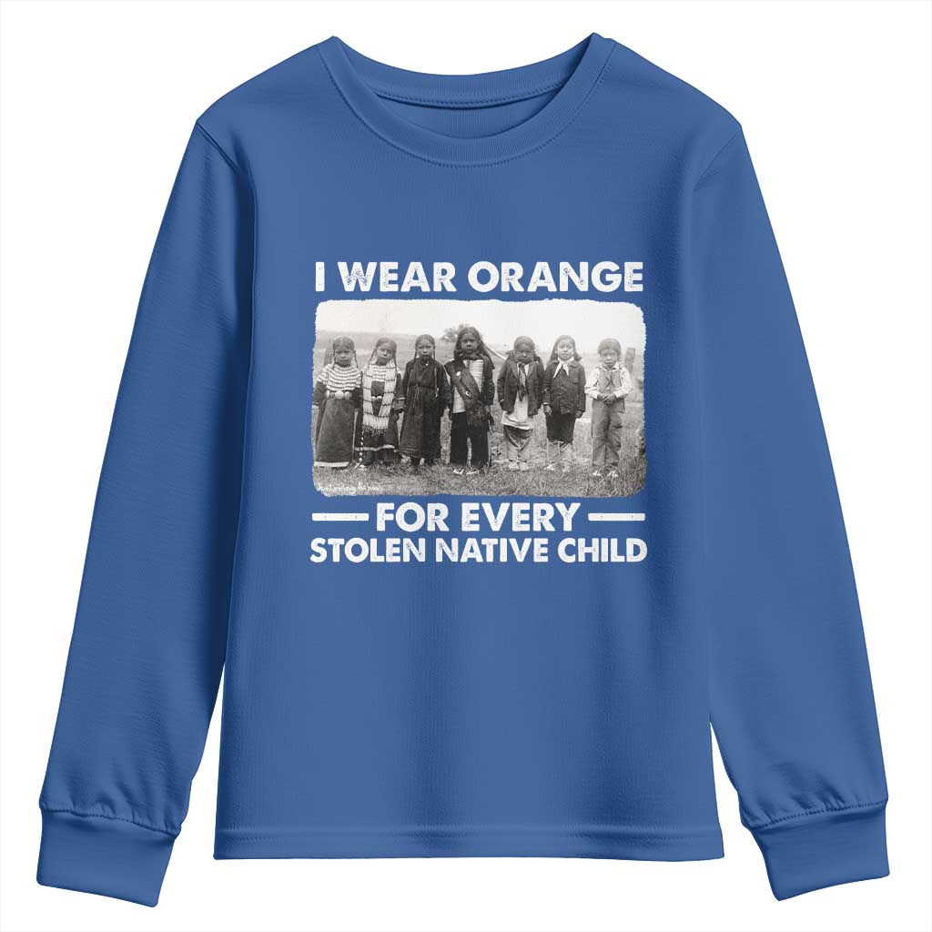 I Wear Orange For Every American Native Child Youth Sweatshirt - Wonder Print Shop