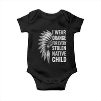 I Wear Orange For Every Stolen Native Child Baby Onesie Orange Day