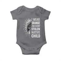 I Wear Orange For Every Stolen Native Child Baby Onesie Orange Day