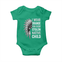 I Wear Orange For Every Stolen Native Child Baby Onesie Orange Day