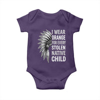 I Wear Orange For Every Stolen Native Child Baby Onesie Orange Day