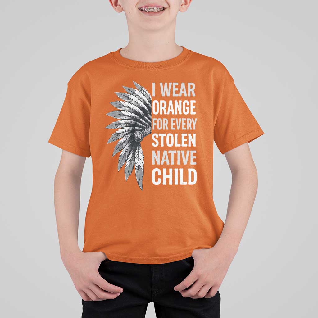I Wear Orange For Every Stolen Native Child T Shirt For Kid Orange Day