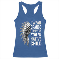 I Wear Orange For Every Stolen Native Child Racerback Tank Top Orange Day