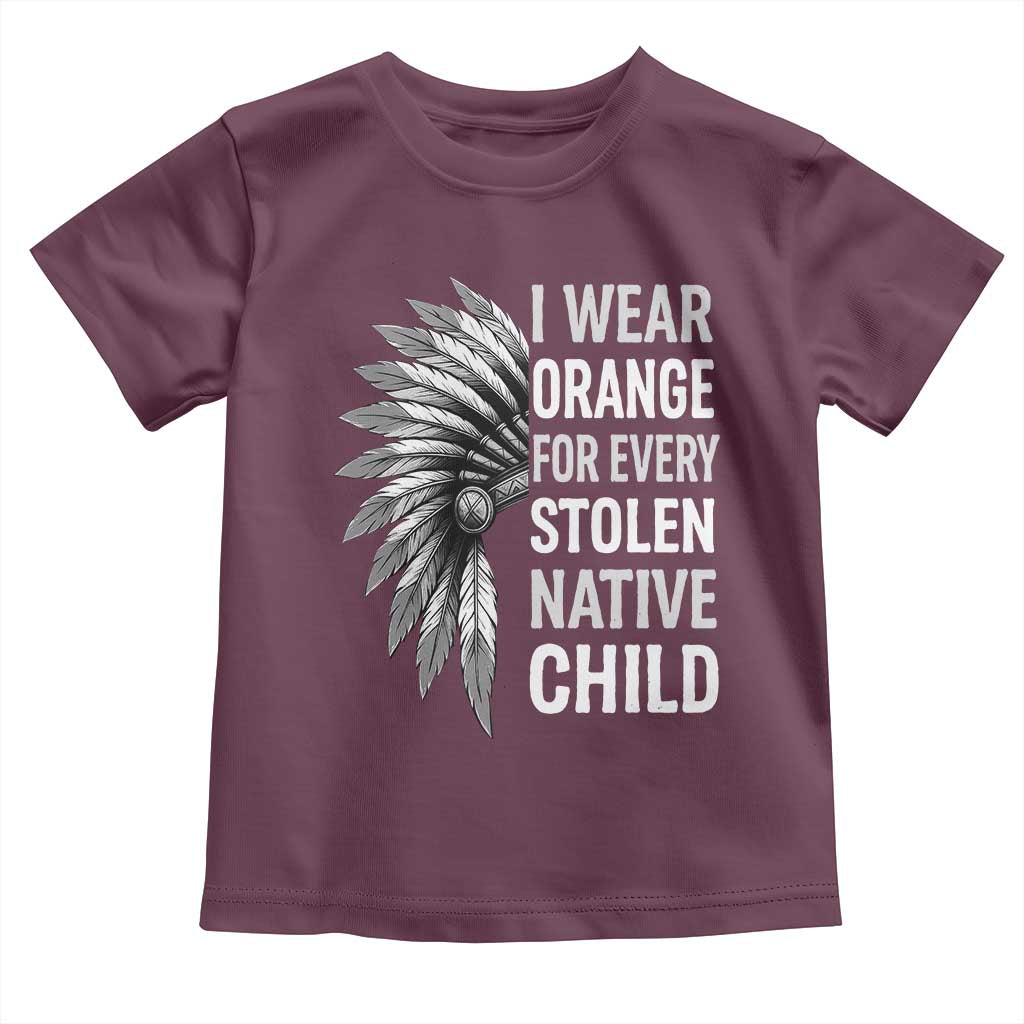 I Wear Orange For Every Stolen Native Child Toddler T Shirt Orange Day