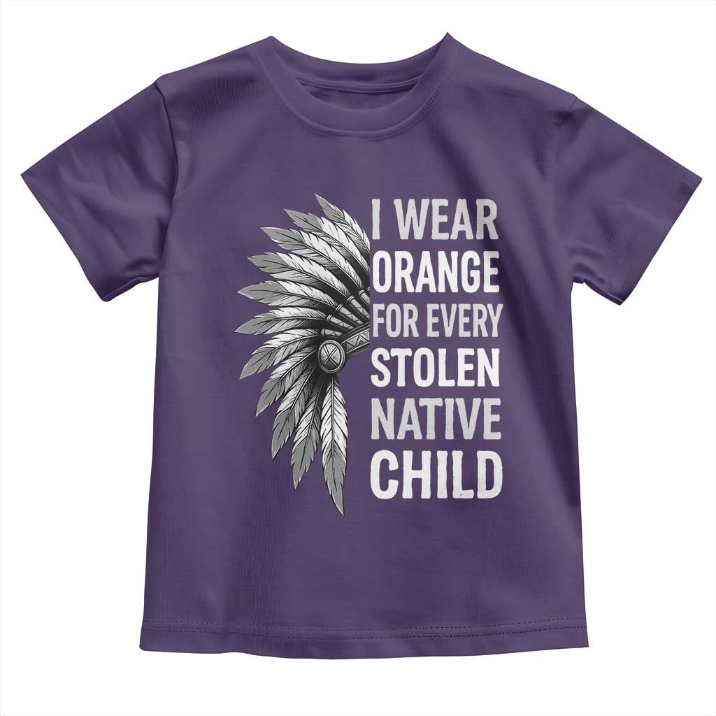 I Wear Orange For Every Stolen Native Child Toddler T Shirt Orange Day