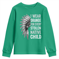 I Wear Orange For Every Stolen Native Child Youth Sweatshirt Orange Day