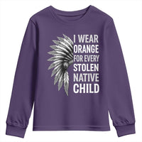 I Wear Orange For Every Stolen Native Child Youth Sweatshirt Orange Day