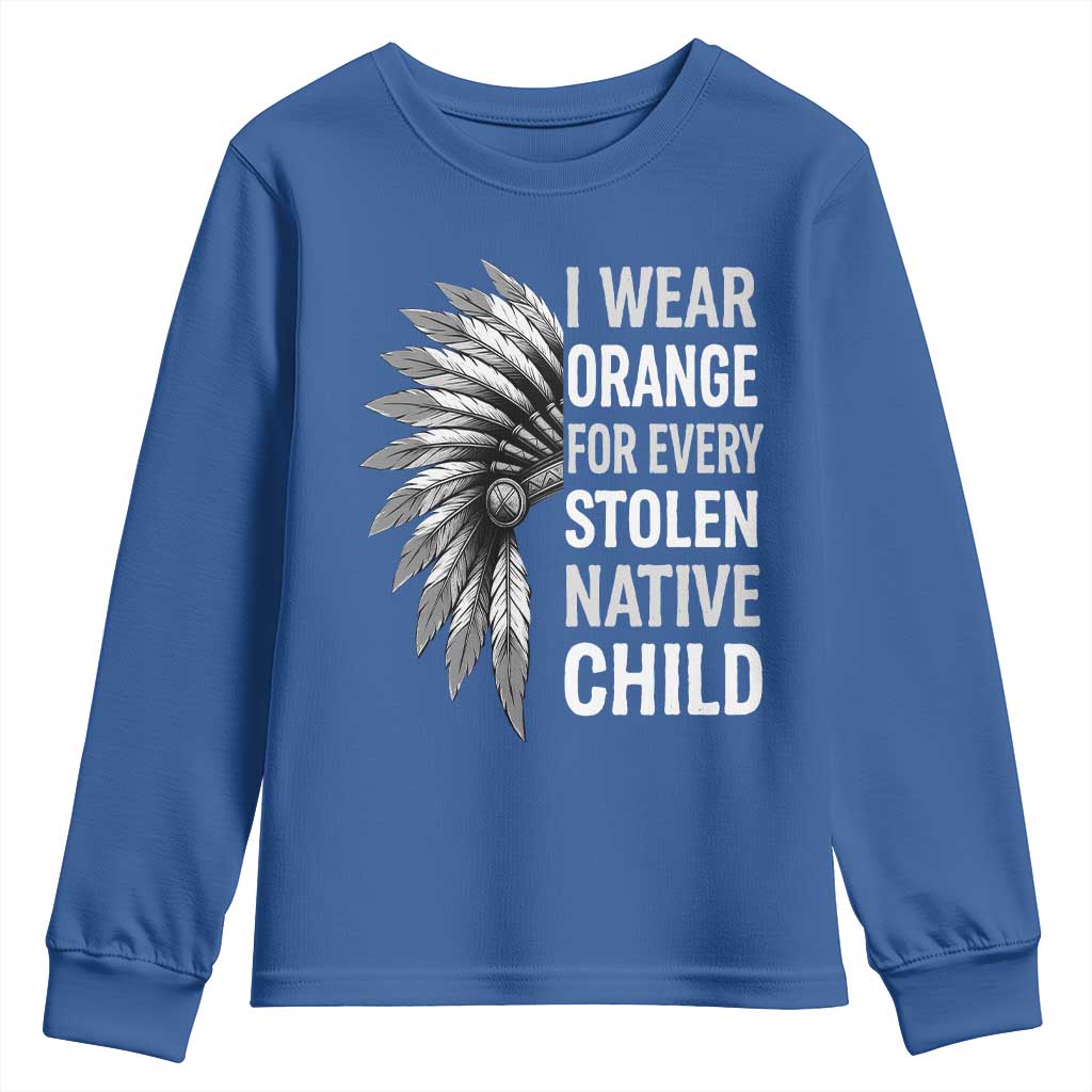 I Wear Orange For Every Stolen Native Child Youth Sweatshirt Orange Day