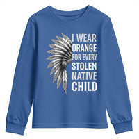 I Wear Orange For Every Stolen Native Child Youth Sweatshirt Orange Day