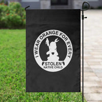 I Wear Orange For Every Stolen American Native Child Garden Flag Bring Our Children Home Orange Day - Wonder Print Shop