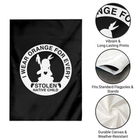 I Wear Orange For Every Stolen American Native Child Garden Flag Bring Our Children Home Orange Day - Wonder Print Shop