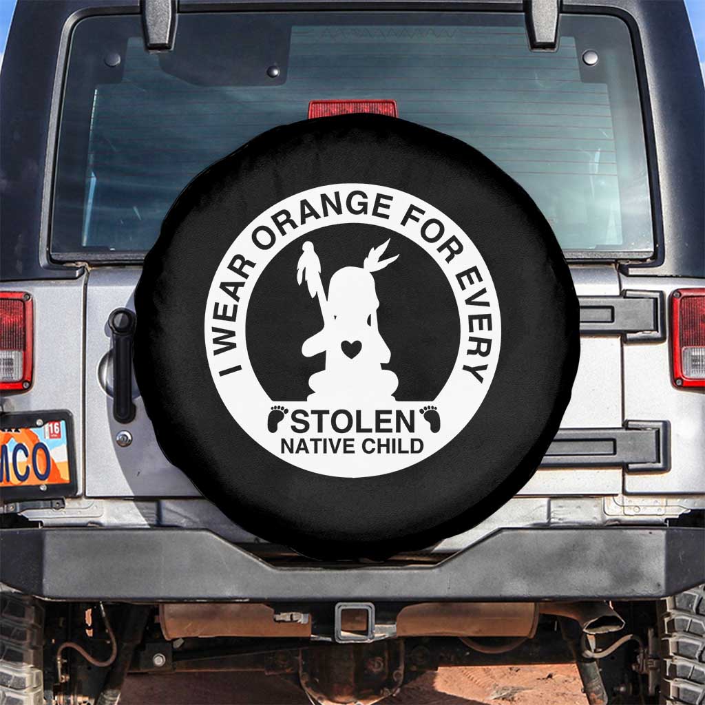 I Wear Orange For Every Stolen American Native Child Spare Tire Cover Bring Our Children Home Orange Day - Wonder Print Shop