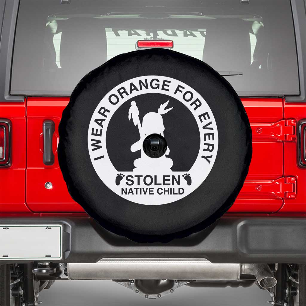 I Wear Orange For Every Stolen American Native Child Spare Tire Cover Bring Our Children Home Orange Day - Wonder Print Shop
