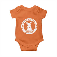 I Wear Orange For Every Stolen American Native Child Baby Onesie Bring Our Children Home Orange Day - Wonder Print Shop