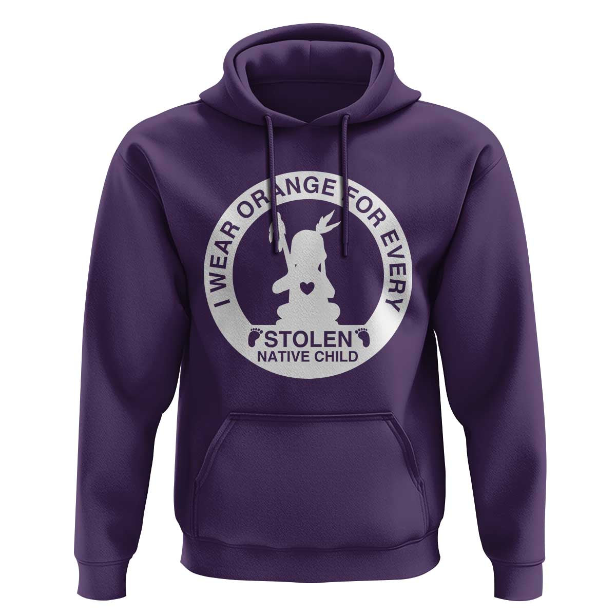 I Wear Orange For Every Stolen American Native Child Hoodie Bring Our Children Home Orange Day - Wonder Print Shop