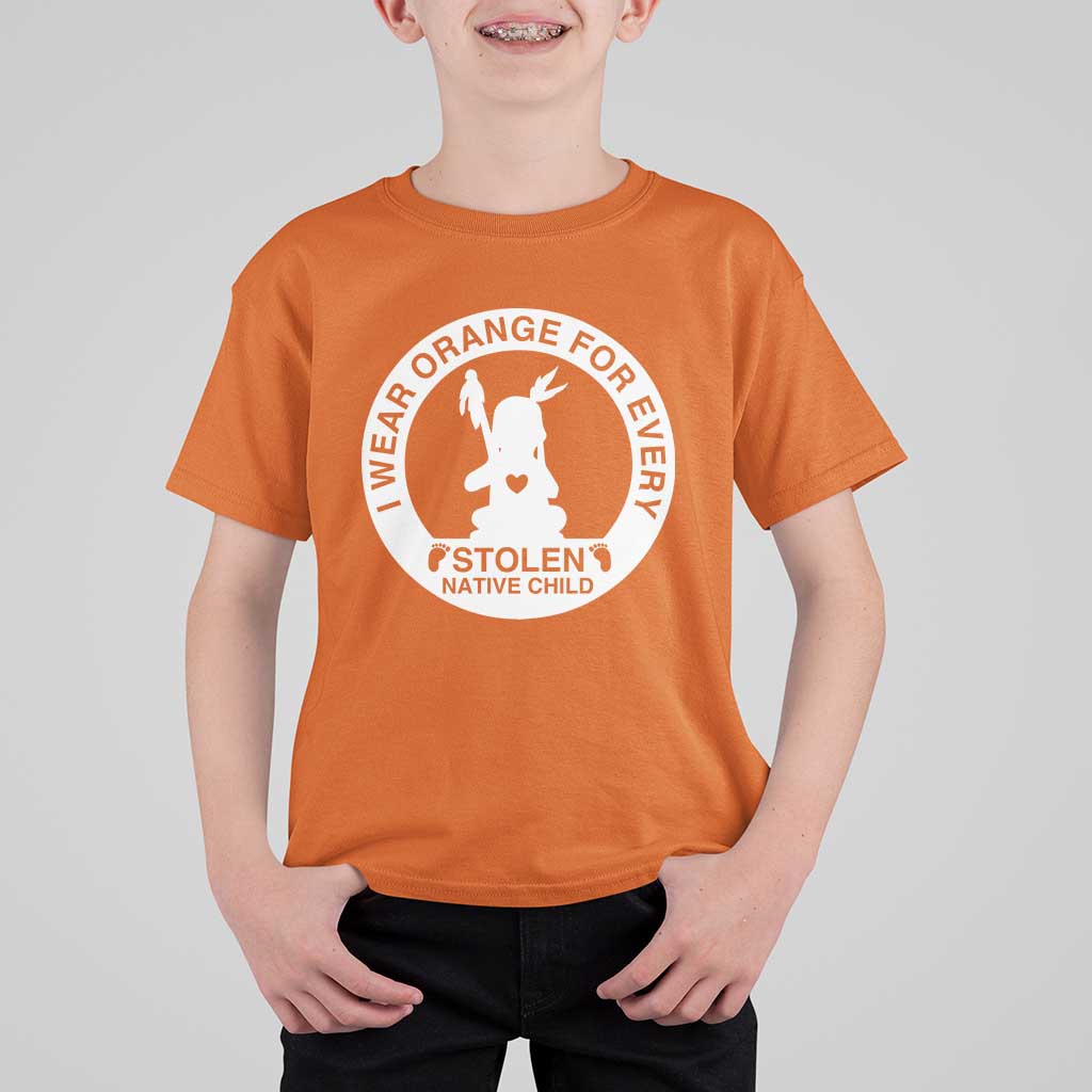 I Wear Orange For Every Stolen American Native Child T Shirt For Kid Bring Our Children Home Orange Day - Wonder Print Shop