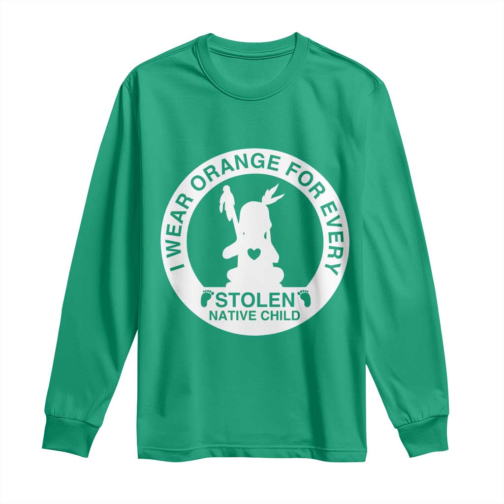 I Wear Orange For Every Stolen American Native Child Long Sleeve Shirt Bring Our Children Home Orange Day - Wonder Print Shop