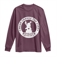 I Wear Orange For Every Stolen American Native Child Long Sleeve Shirt Bring Our Children Home Orange Day - Wonder Print Shop